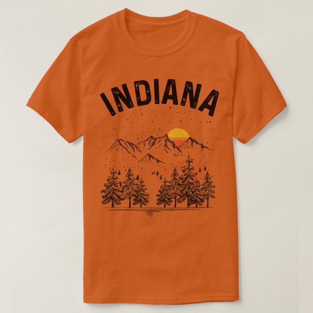 T-shirt Indiana State Vintage Retro (Design devant)