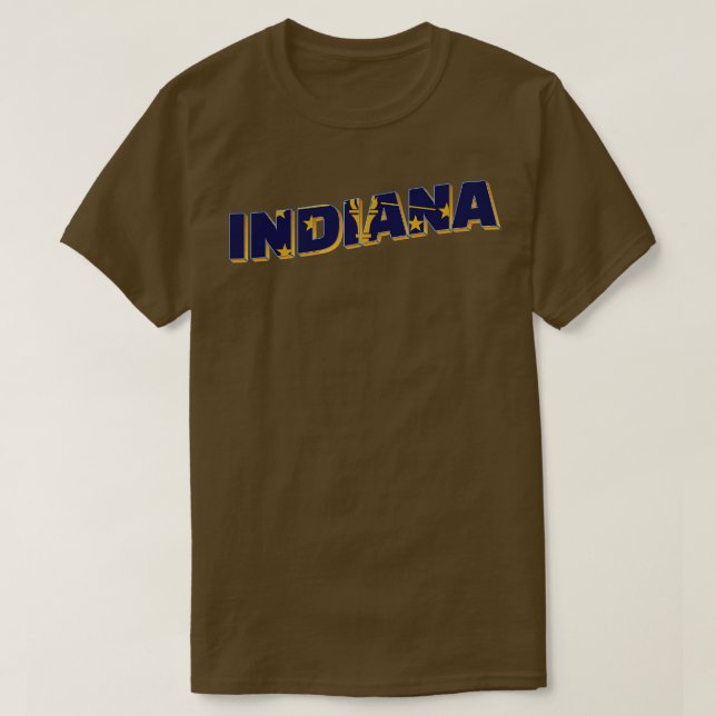 T-shirt Indiana vintage style retro souvenir 2 (Design devant)