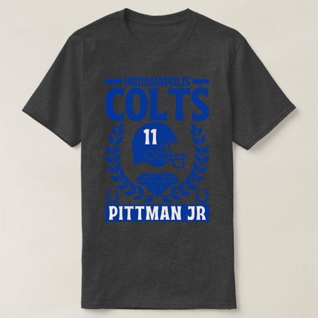 T-shirt Indianapolis Colts Pittman Jr 11 American (Design devant)