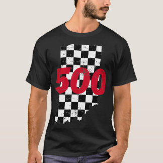 T-shirt Indianapolis  Indiana State 500 Race Car Distresse