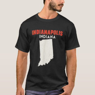 T-shirt Indianapolis Indiana USA State America Travel Indi