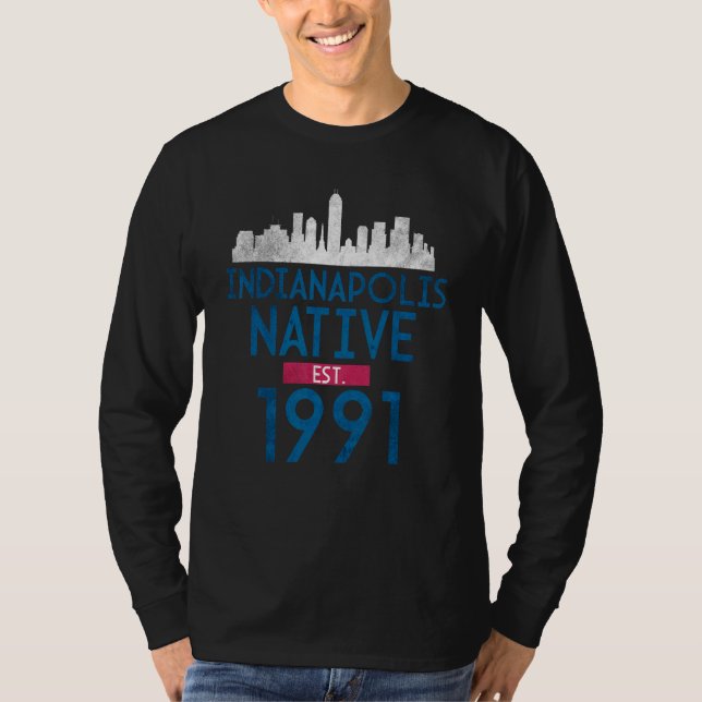 T-shirt Indianapolis Native Est 1991 (Devant)
