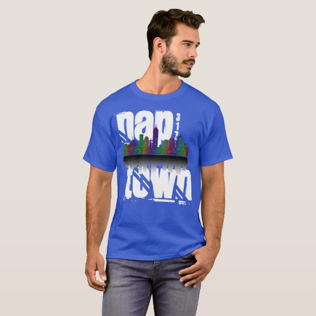 T-shirt Indianapolis (ville de petit somme) Indiana 317 (Devant entier)