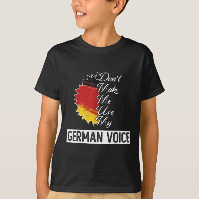 T-shirt Indicateur Allemand _ _ Ne Me Faites Pas Utiliser  (Devant)