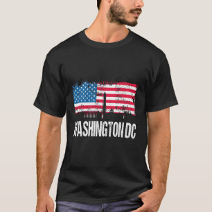 T-shirt Indicateur américain American City Skyline Washing