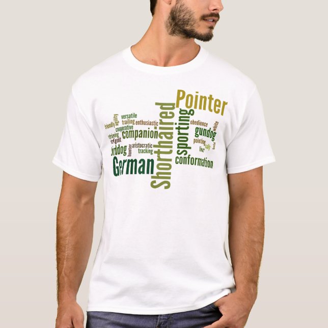 T-shirt Indicateur aux cheveux courts allemand (Devant)