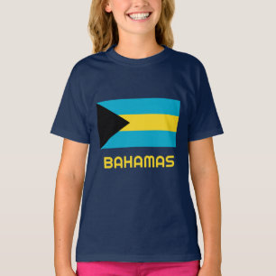 T-shirt Indicateur Bahamas Nom personnalisé et texte