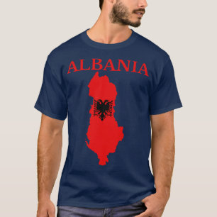 T-shirt Indicateur de carte Albanie