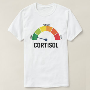 T-shirt Indicateur de Cortisol Bas – Jauge de Niveau de St