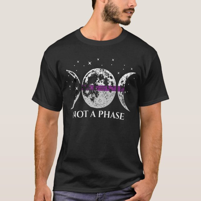 T-shirt Indicateur De Fierté Demisexuel Non Une Phase (Devant)
