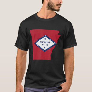 T-shirt Indicateur de forme d'état de l'Arkansas