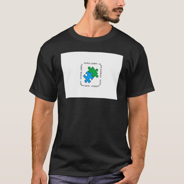 T-shirt Indicateur de la communauté de travail des Alpes A (Devant)