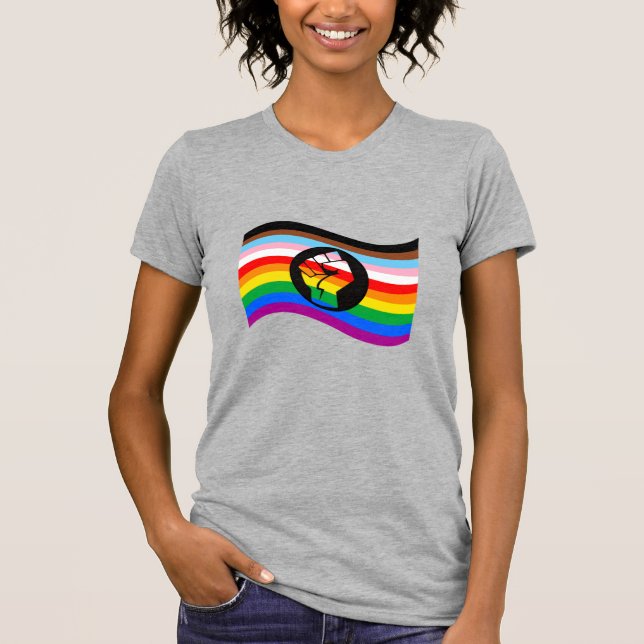 T-shirt Indicateur de la fierté QPOC (Devant)