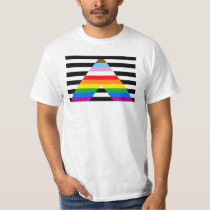 T-shirt Indicateur de progrès de l'ally Pride LGBTQ