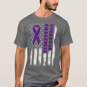 T-shirt Indicateur de sensibilisation à la surdose Addicti