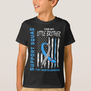 T-shirt Indicateur de sensibilisation T1d Petit frère Type