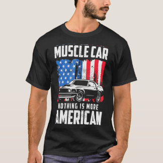 T-shirt Indicateur de voiture de muscle classique Juillet 