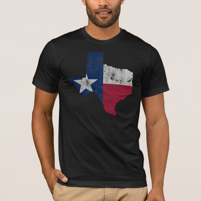 T-shirt Indicateur d'état vintage du Texas (Devant)