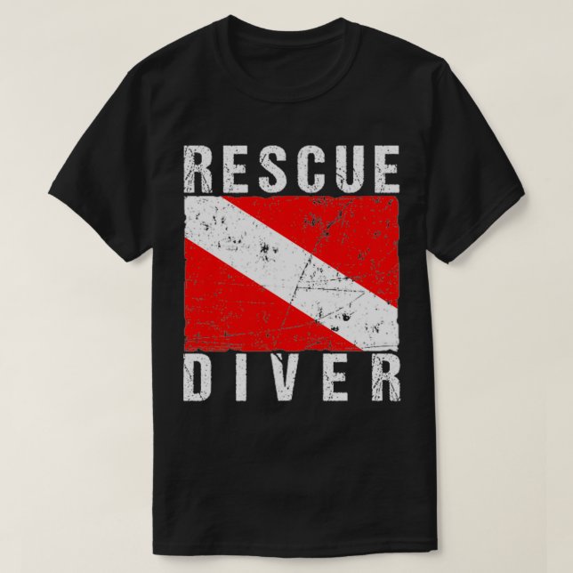 T-shirt Indicateur du lecteur de Secourt SCUBA (Design devant)