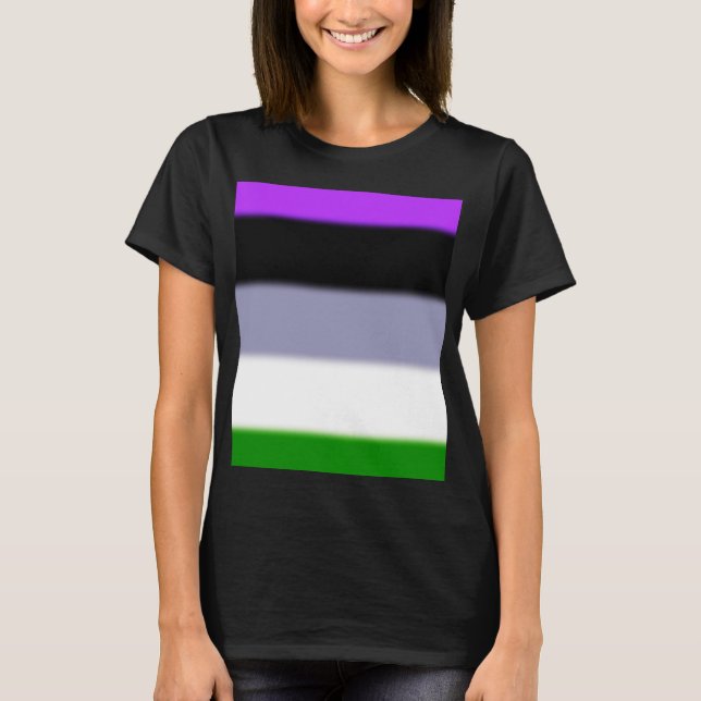T-shirt Indicateur Falln Genderqueer Pride (Devant)
