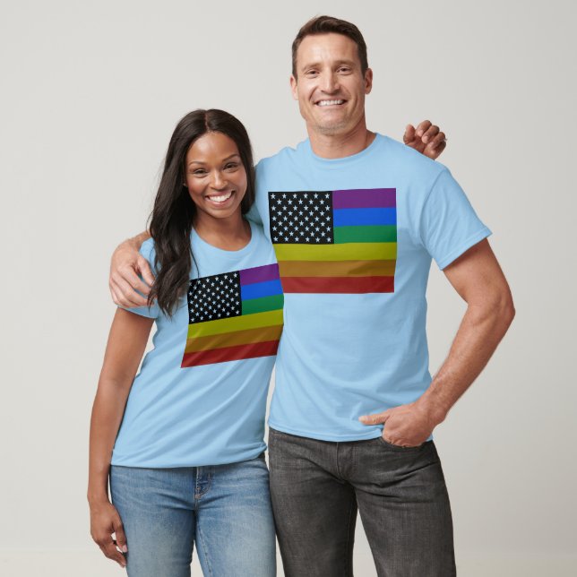 T-shirt Indicateur gay pride (Unisexe)