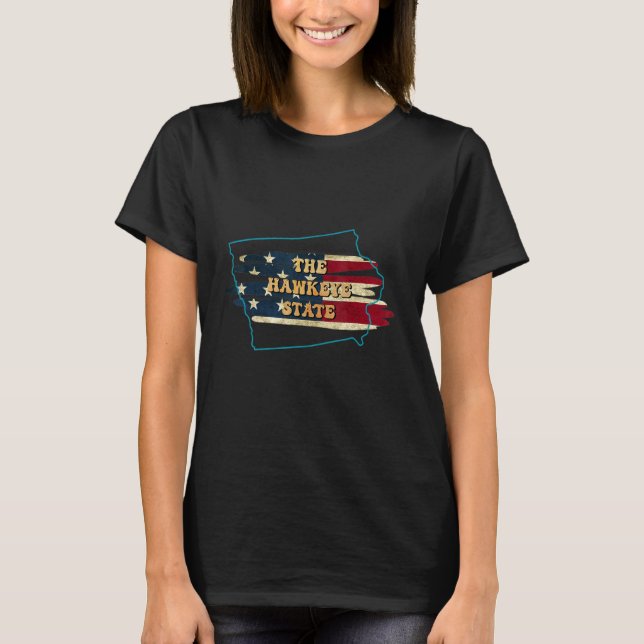 T-shirt Indicateur Iowa Us (Devant)