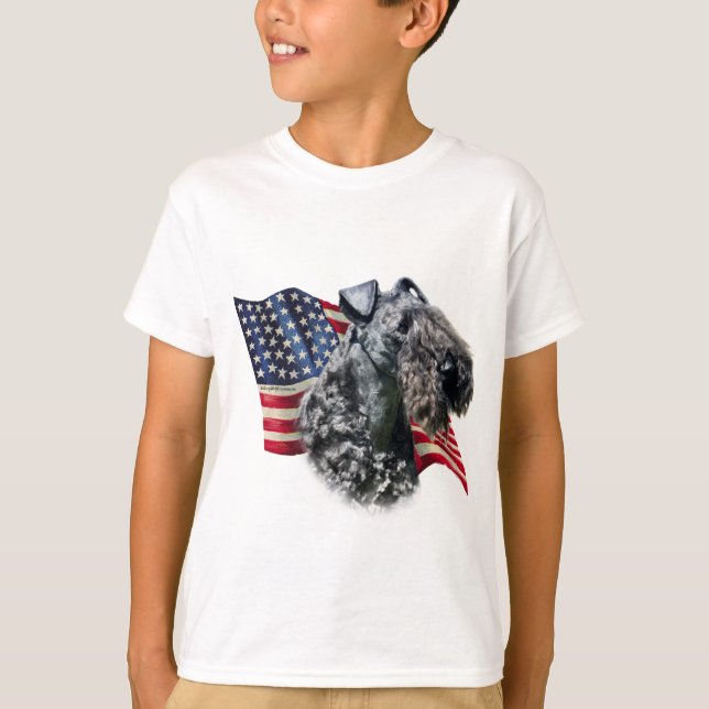 T-shirt Indicateur Kerry Blue Terrier (Devant)