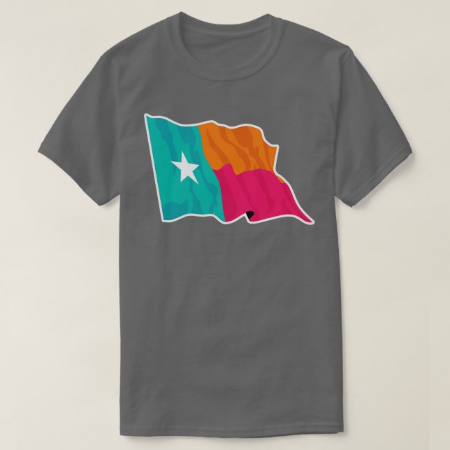 T-shirt Indicateur Lone Color Texas (Design devant)