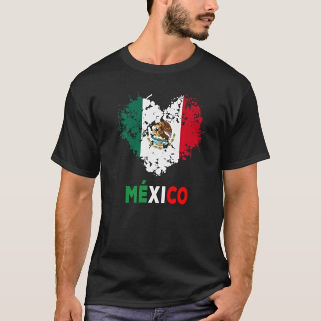T-shirt Indicateur Mexicain Idea De Mexico Para Mujeres &  (Devant)