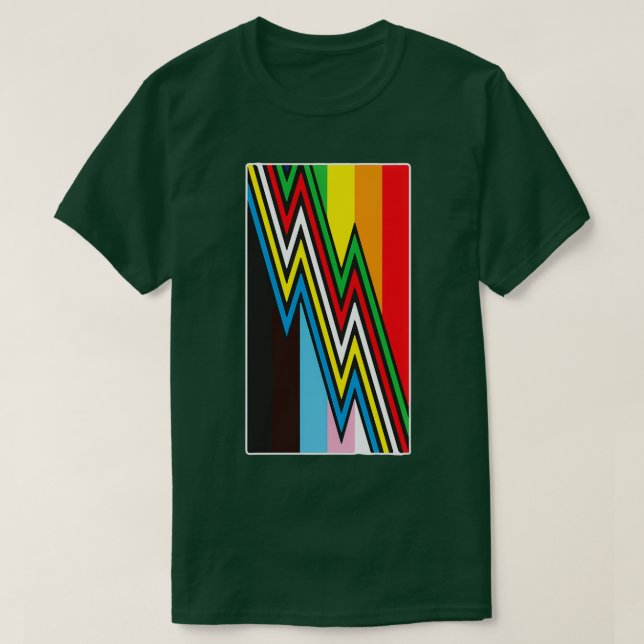 T-shirt Indicateur Mois de la fierté d'invalidité (Design devant)
