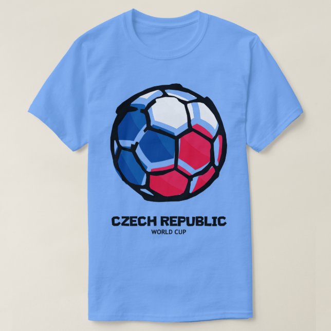 T-shirt Indicateur pays République tchèque (Design devant)
