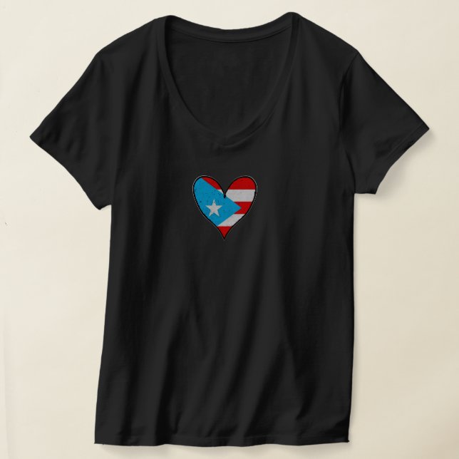 T-shirt Indicateur Porto Rico | Boricua Heart, Porto-Rico (Poser)