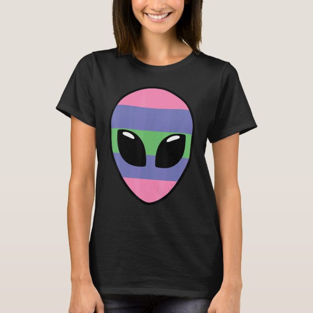 T-shirt Indicateur Trigender Pride Alien Indicateur Trigen (Devant)