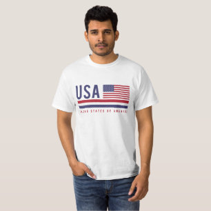 T-shirt Indicateur USA et code ISO Alpha-3 Design