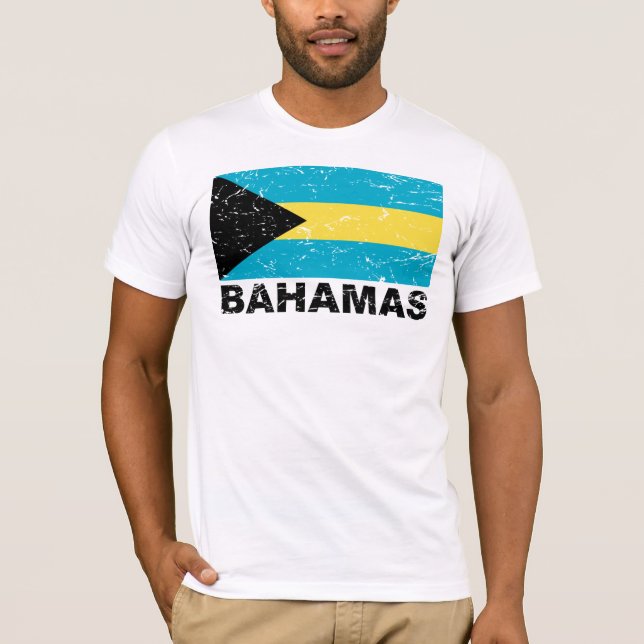 T-shirt Indicateur Vintage des Bahamas (Devant)