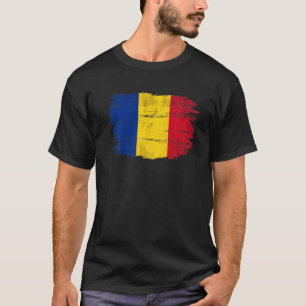 T-shirt Indicateur vintage Roumanie pour roumain