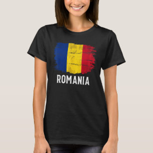 T-shirt Indicateur vintage Roumanie pour roumain