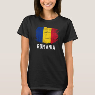 T-shirt Indicateur vintage Roumanie pour roumain