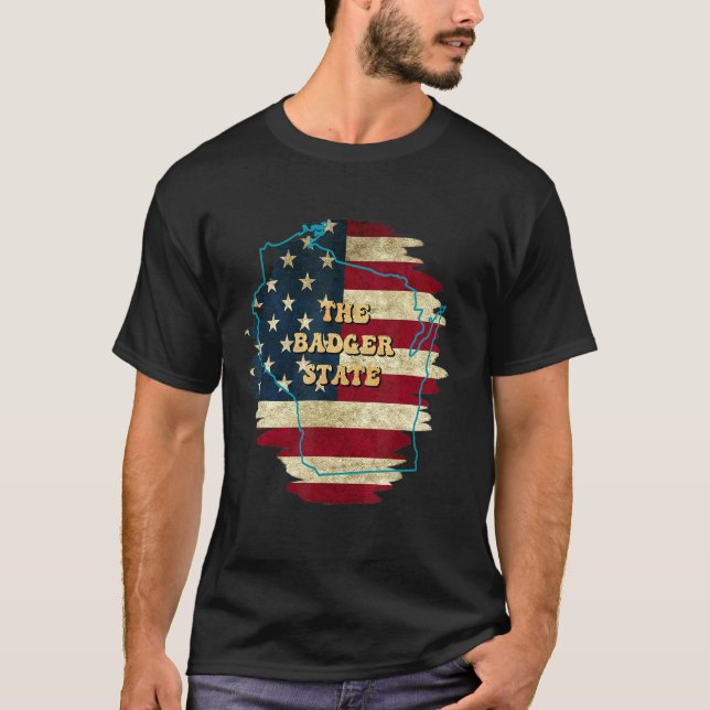 T-shirt Indicateur Wisconsin Wi-Fi (Devant)