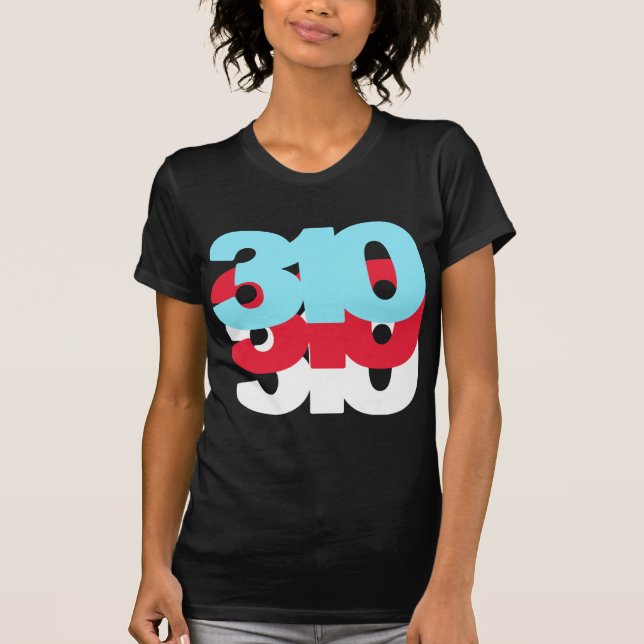 T-shirt Indicatif régional 310 (Devant)