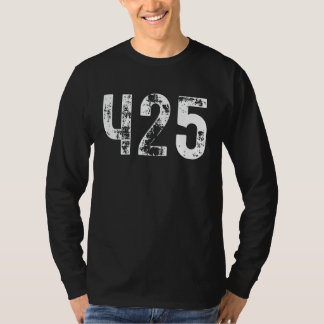 T-shirt Indicatif Régional 425 Pour Seattle Washington Wa 