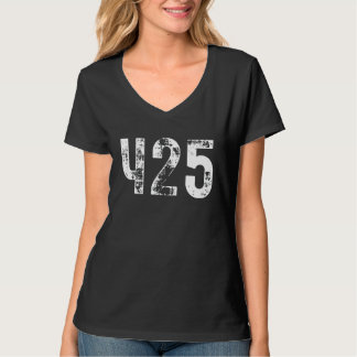 T-shirt Indicatif Régional 425 Pour Seattle Washington Wa 