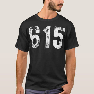 T-shirt Indicatif régional 615 pour Nashville Tennessee AM
