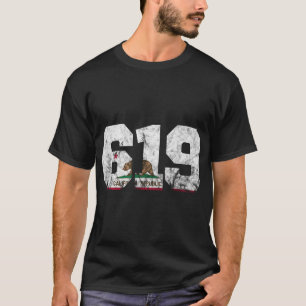 T-shirt Indicatif régional 619 San Diego California