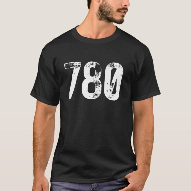 T-shirt Indicatif régional 780 Edmonton AB Compagnie de té (Devant)