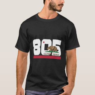T-shirt Indicatif régional 805 Slo Père Noël Barbara Calif