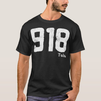T-shirt Indicatif régional 918 Tulsa Oklahoma Vintage en d