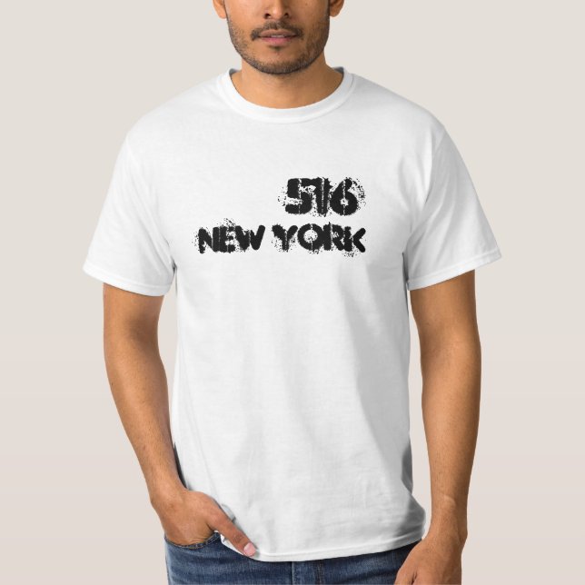 T-shirt Indicatif régional de New York 516 (Devant)