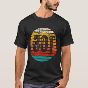 T-shirt Indicatif régional du coucher de soleil Vintage 30