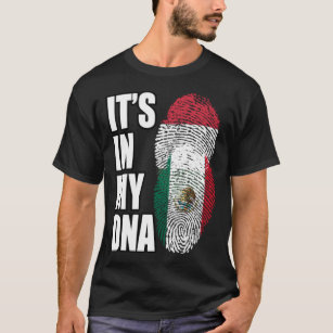 T-shirt Indice D'ADN Héritage De Mélange Hongrois Et Mexic